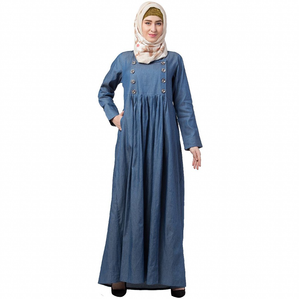 Denim Abaya online Buy Designer Denim abaya at lihaaj in Germany